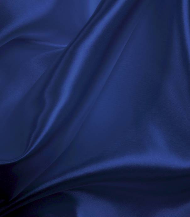 Doublure satin bleu roi