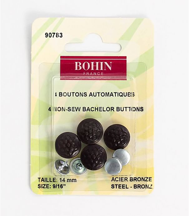 Boutons Jean étoiles 14mm - bronze