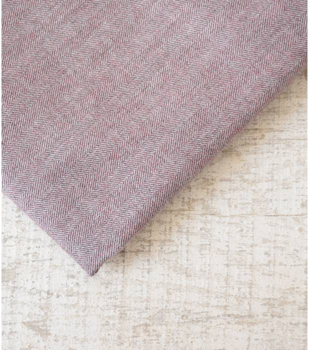 Tissu Flanelle De Coton Chevron Bordeaux