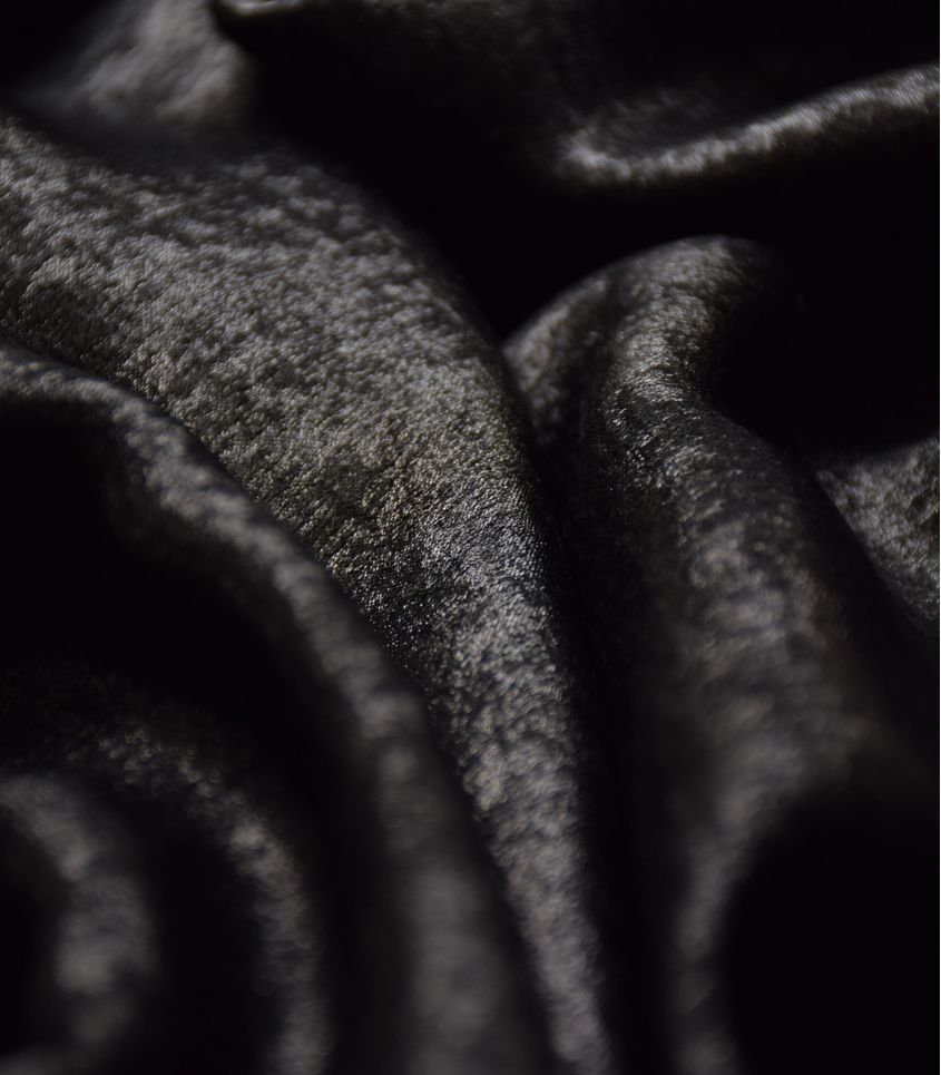 Tissu lamé soyeux - Party - Noir brillant – ikatee