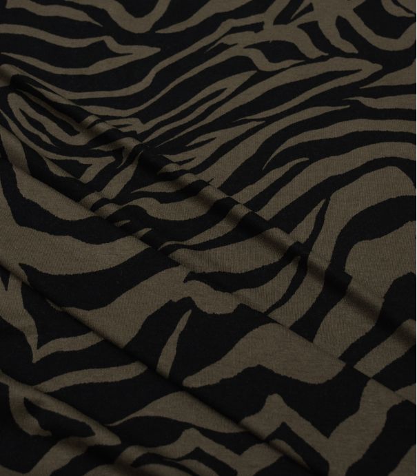 Tissu jersey de viscose - Zebra kaki
