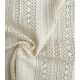 Tissu maille crochet Rayures - Beige