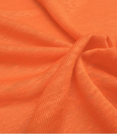 Tissu jersey de lin - Clémentine