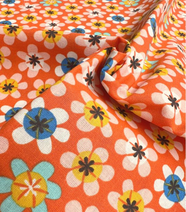 Tissu coton - NAMI Orange