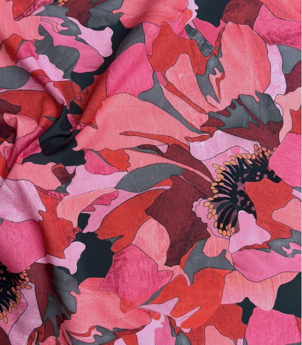 Tissu Liberty Peony Parade - Rouge