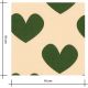 Tissu Jersey imprimé - Hearts green