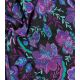 Tissu jersey viscose - Bengali flowers purple