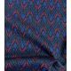 Tissu maille jacquard - Zig-zag Blue / Pink