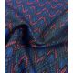 Tissu maille jacquard - Zig-zag Blue / Pink