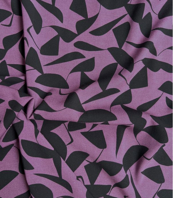 Tissu viscose Stretch - Empreinte Plum