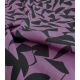 Tissu viscose Stretch - Empreinte Plum