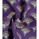 Tissu velours milleraies - Eventails Plum