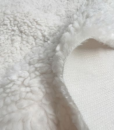 Tissu fourrure Sherpa - Crème