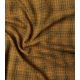 Tissu crêpe viscose Checks - Ocre