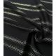 Tissu viscose Gold stripes - Noir