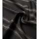 Tissu viscose Gold stripes - Noir