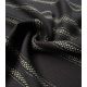 Tissu viscose Gold stripes - Noir