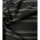 Tissu viscose Gold stripes - Noir