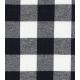 Tissu flanelle coton - Checks Black / White