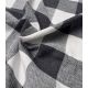 Tissu flanelle coton - Checks Grey