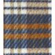 Tissu lainage - Carreaux Bleu / Ocre