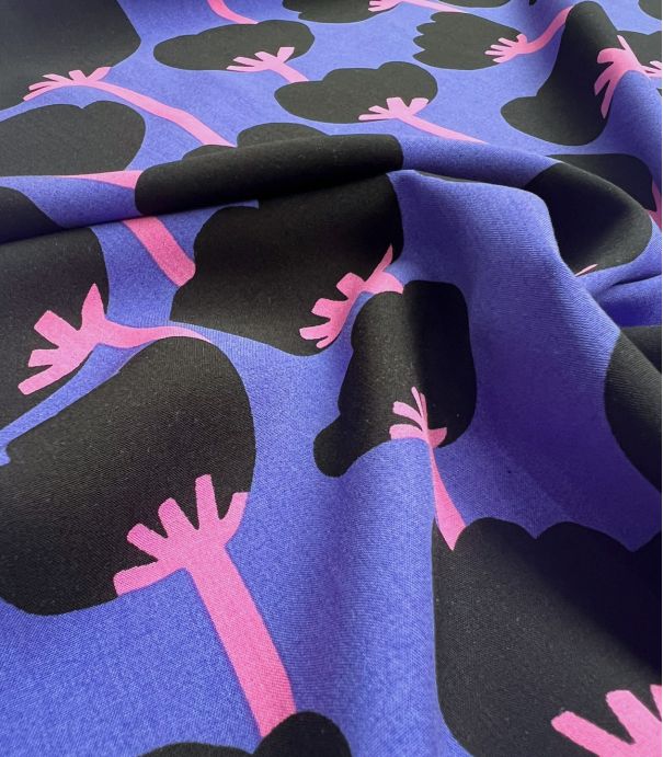 Tissu viscose Nerida Hansen - Poppies purple