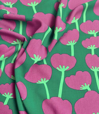 Tissu viscose Nerida Hansen - Poppies green