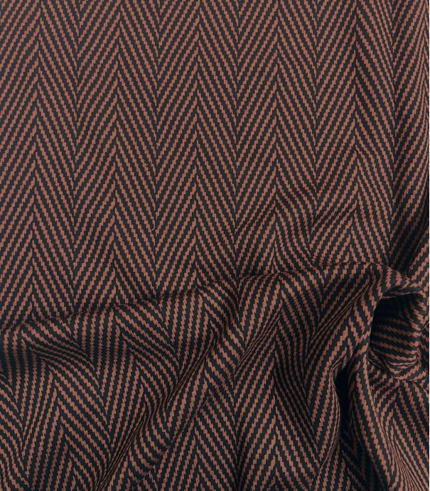 Tissu Jersey Milano souple - chevron rouille