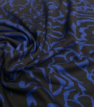 Tissu Jersey Milano souple - Canyon Blue