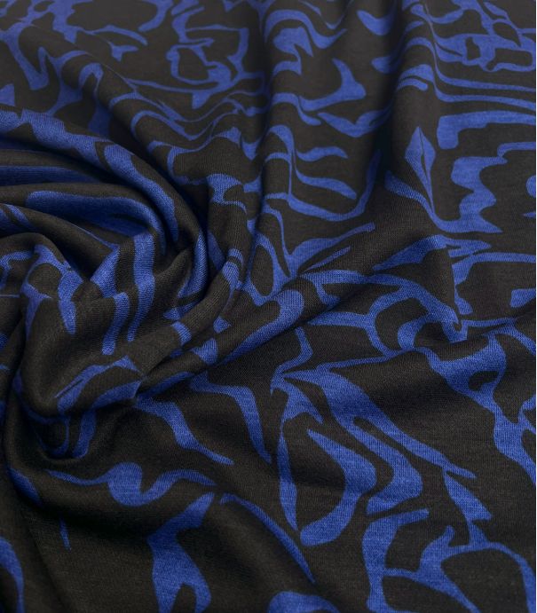 Tissu Jersey Milano souple - Canyon Blue