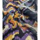 Tissu viscose crinkle Ikat - purple