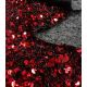 Tissu sequins jersey - Rouge