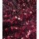 Tissu sequins jersey - Bordeaux