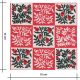 Tissu coton - Yuletide Floral Red