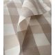 Tissu nappe carreaux - Beige & Blanc