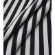 Tissu jacquard stripes - Noir & Blanc