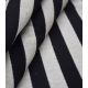 Tissu jacquard stripes - Noir & Blanc