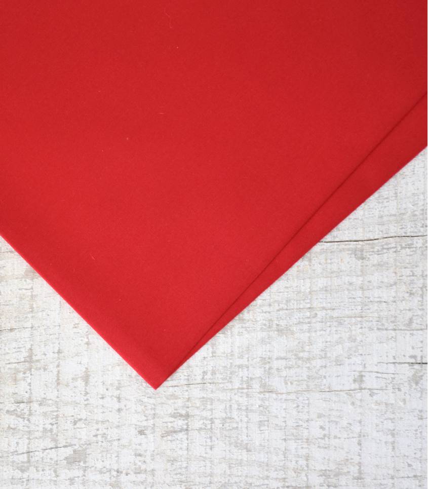 Tissu popeline de coton Bandana - rouge - MPM