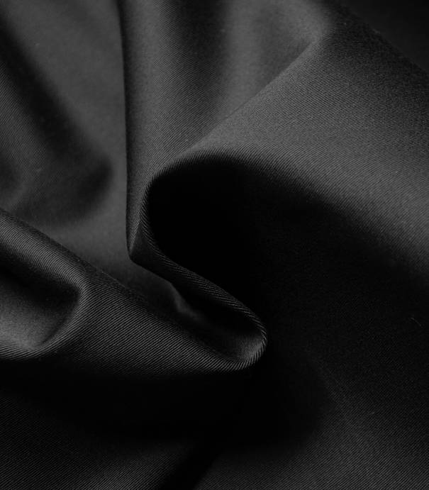 Tissu gabardine stretch - Black